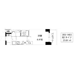 S-RESIDENCE江坂の間取り図