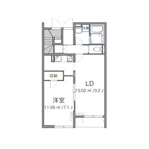 クレイノArinoIIの間取り図