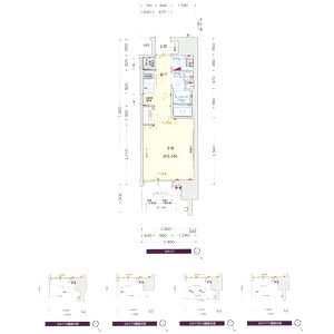 プレサンス梅田東アルファの間取り図
