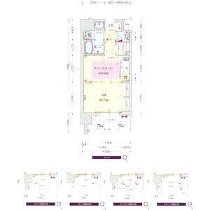 プレサンス梅田東アルファの間取り図