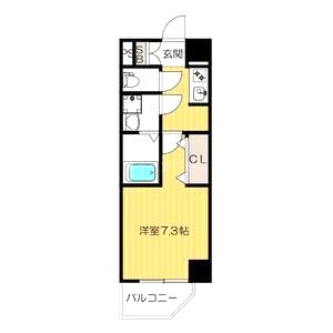 サンシルク阿倍野の間取り図