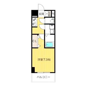 サンシルク阿倍野の間取り図