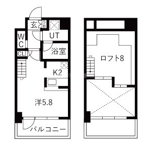 エスリード大阪シティーウエストの間取り図