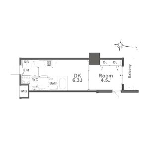 TLRレジデンス本町WESTの間取り図