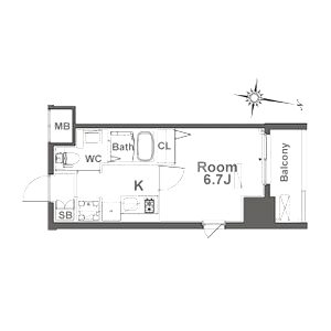 TLRレジデンス本町WESTの間取り図