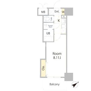 Luxe新大阪SOUTHの間取り図