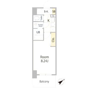 Luxe新大阪SOUTHの間取り図
