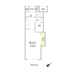 Luxe新大阪SOUTHの間取り図