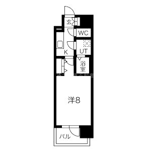 MELDIA CREST NAMBA SOL TERRACEの間取り図
