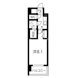 MELDIA CREST NAMBA SOL TERRACEの間取り図