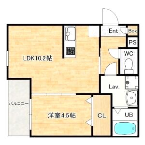 ジーメゾン泉大津エヴァースの間取り図