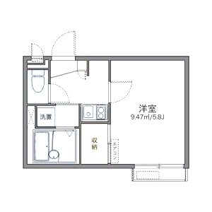 レオパレスバンブー雅の間取り図