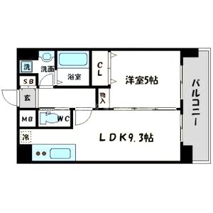 ウインズコート今福西の間取り図