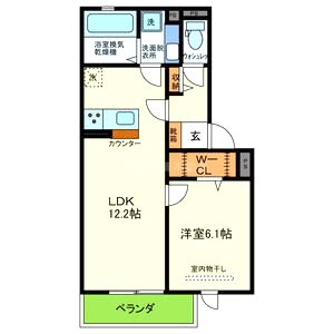 YKメゾン舞子台の間取り図