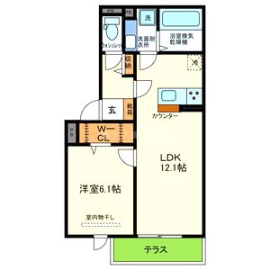 YKメゾン舞子台の間取り図