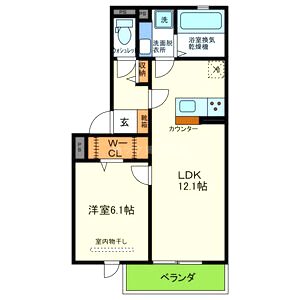 YKメゾン舞子台の間取り図