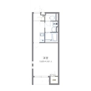 クレイノ上野西暁美の間取り図