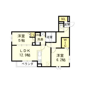 スペチアーレ太子橋の間取り図
