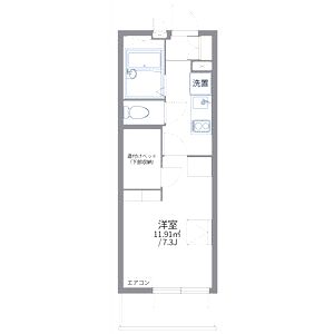 レオパレス西ノ京の間取り図