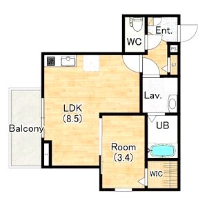ジーメゾン小栗栖クレフィエの間取り図