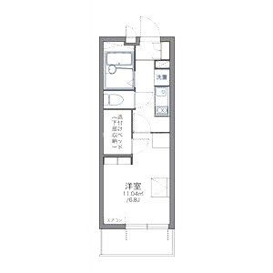 レオパレス青嶺の間取り図