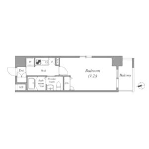 ルクレ京橋の間取り図