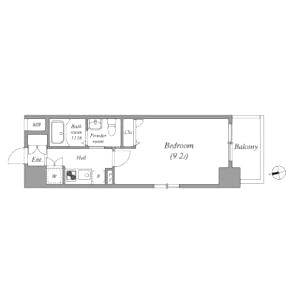 ルクレ京橋の間取り図