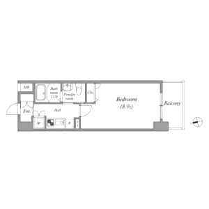 ルクレ京橋の間取り図