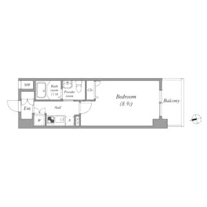 ルクレ京橋の間取り図