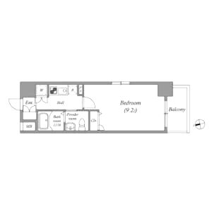 ルクレ京橋の間取り図