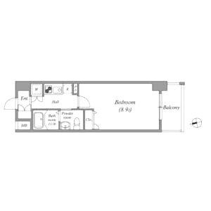 ルクレ京橋の間取り図