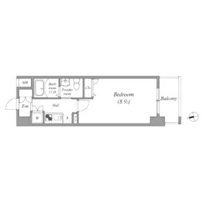 ルクレ京橋の間取り図