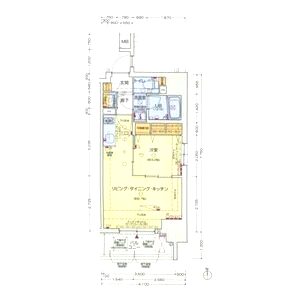 レオンコンフォート北浜の間取り図