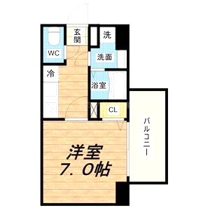 アプリーレ西本町の間取り図