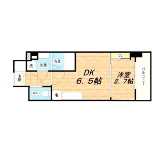 アプリーレ西本町の間取り図