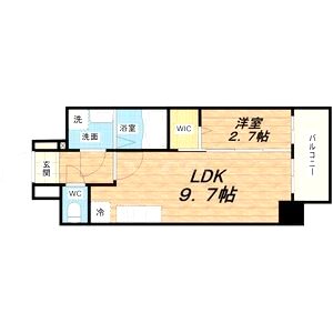 アプリーレ西本町の間取り図