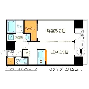 リッツ新大阪の間取り図