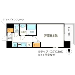 リッツ新大阪の間取り図