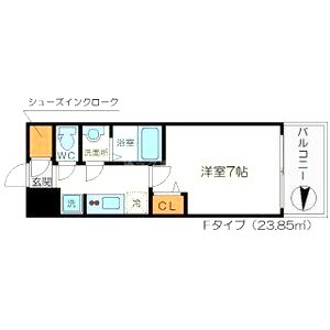 リッツ新大阪の間取り図