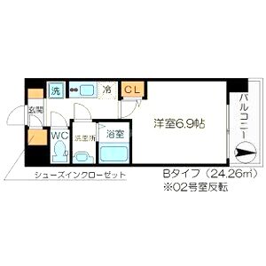 リッツ新大阪の間取り図