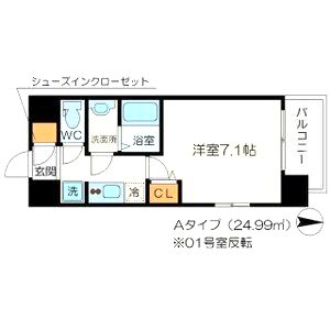 リッツ新大阪の間取り図
