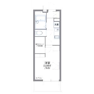 レオパレスメゾン吉祥院の間取り図