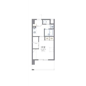 レオパレスREZON中百舌鳥の間取り図