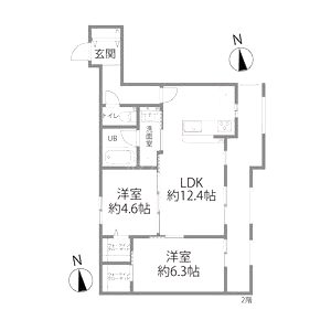 オーベル今里southの間取り図