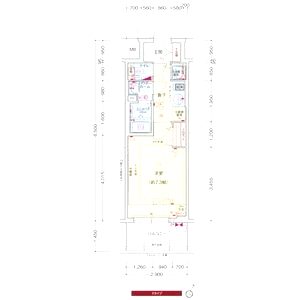プレサンス三宮フラワーロードの間取り図