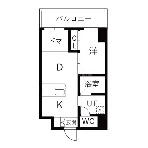 サザンクレスト七道シエルの間取り図