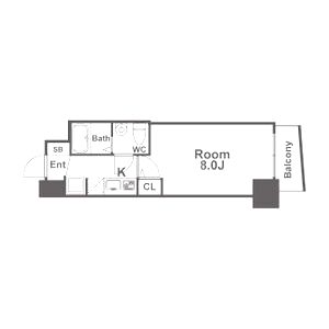 SERENiTE堺筋本町SUDの間取り図