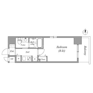 ISM谷町六丁目の間取り図