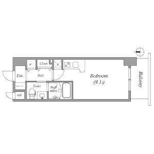 ISM谷町六丁目の間取り図