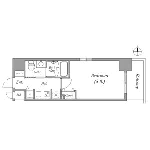 ISM谷町六丁目の間取り図